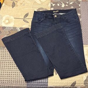 Wrangler Dark Wash Trouser Jeans